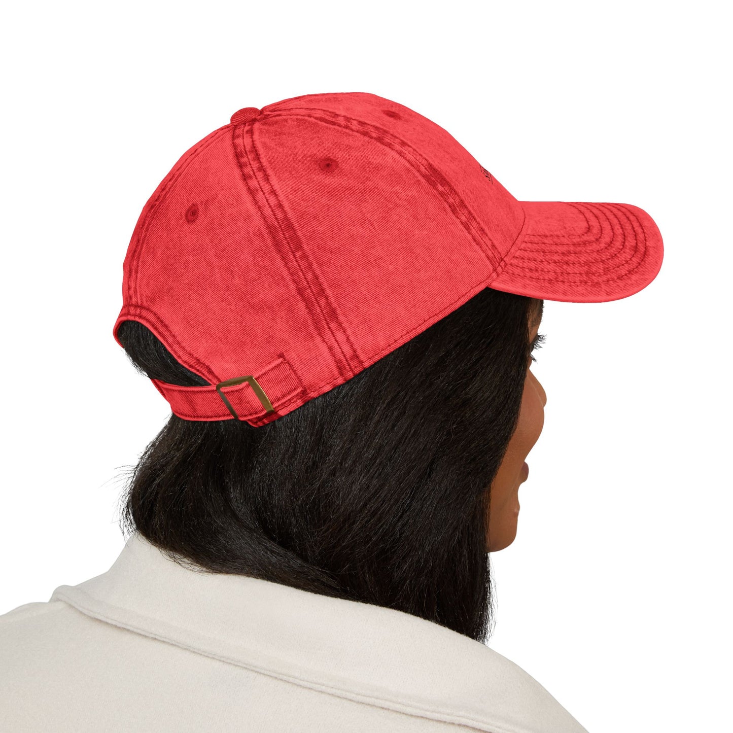 Vintage Puerto Rican Concho Hat . Boricua Embroidered Dad Cap . Washed Denim Style Baseball Cap . Island Pride Streetwear