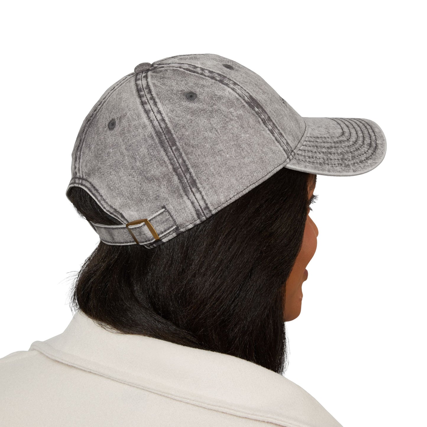 Vintage Puerto Rican Concho Hat . Boricua Embroidered Dad Cap . Washed Denim Style Baseball Cap . Island Pride Streetwear