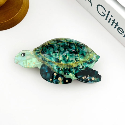 Sea Turtle Hair Claw Light Green