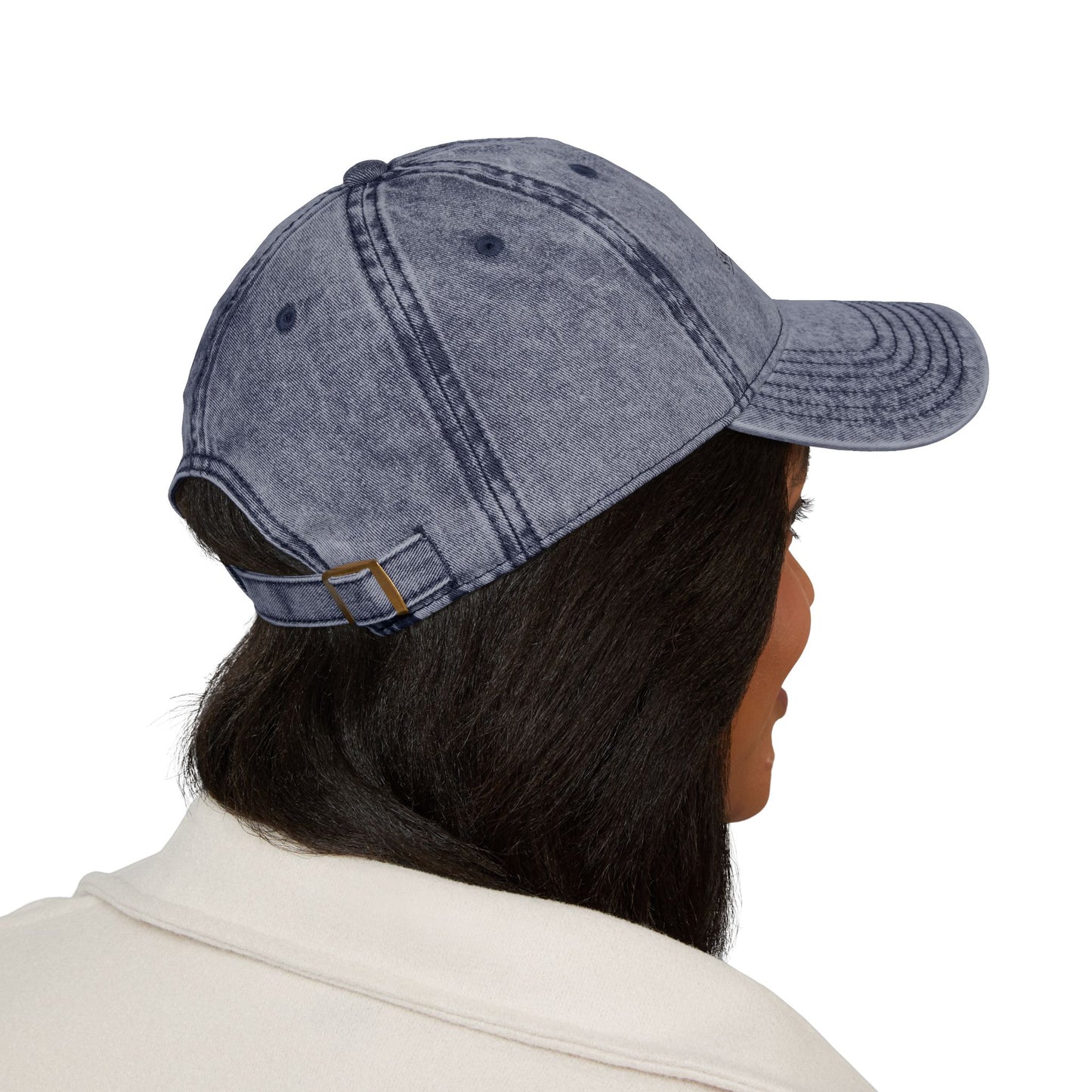 Vintage Puerto Rican Concho Hat . Boricua Embroidered Dad Cap . Washed Denim Style Baseball Cap . Island Pride Streetwear