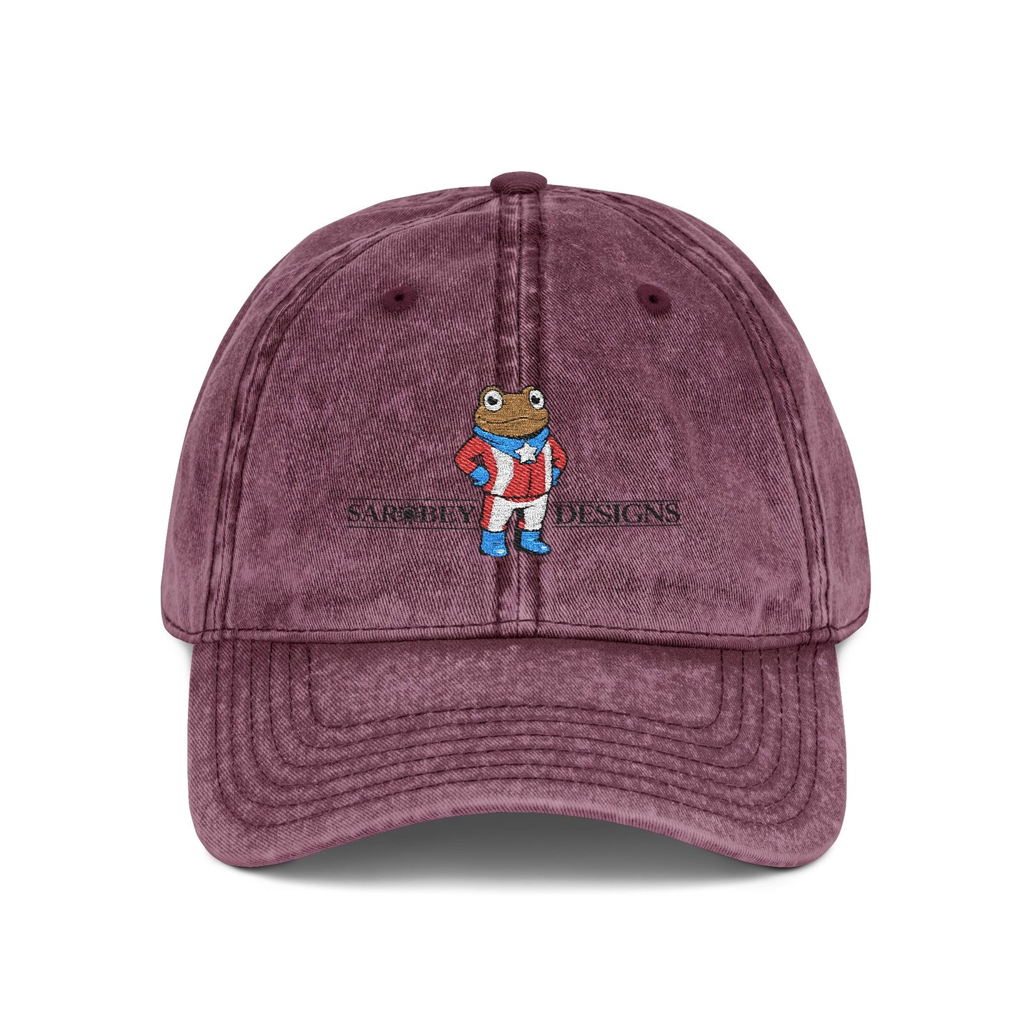 Vintage Puerto Rican Concho Hat . Boricua Embroidered Dad Cap . Washed Denim Style Baseball Cap . Island Pride Streetwear