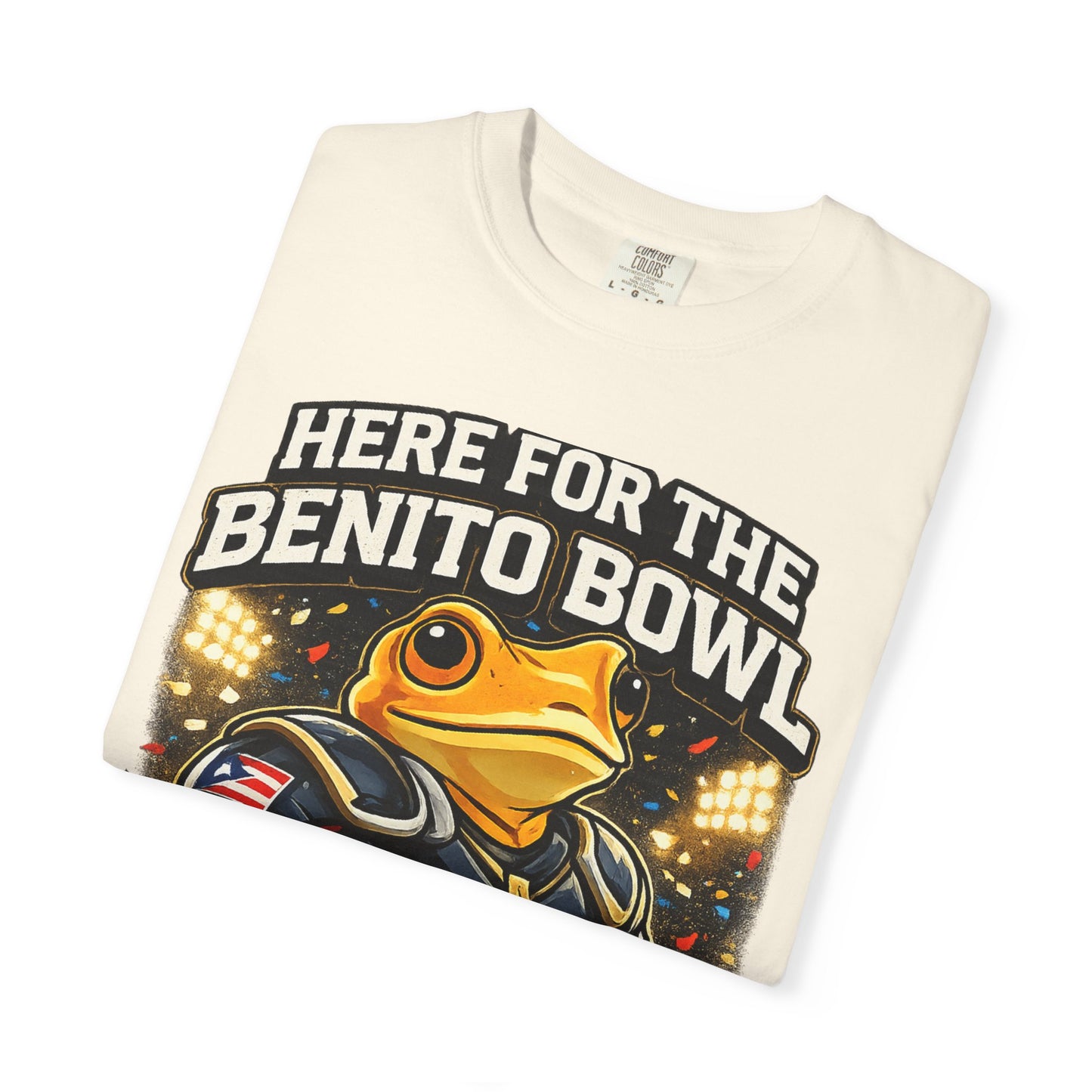 🔥🐸 Camisa Concho – Edición Super Bowl 🏈🔥 — "Here for the Benito Bowl" Sports Tee