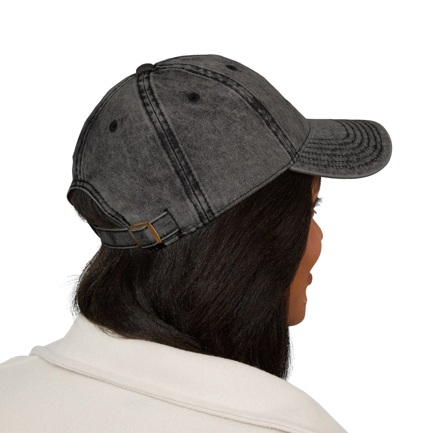 Vintage Puerto Rican Concho Hat . Boricua Embroidered Dad Cap . Washed Denim Style Baseball Cap . Island Pride Streetwear