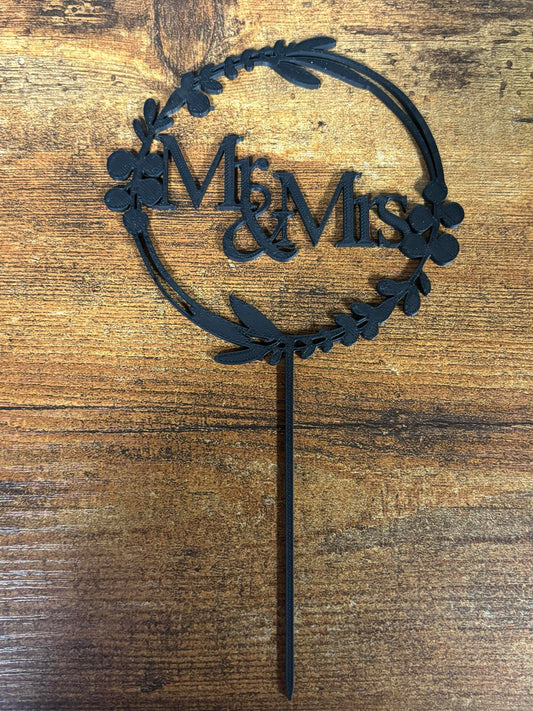 Mr & Mrs Cake Topper