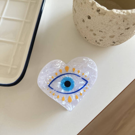 Heart Evil Eye HairClaw